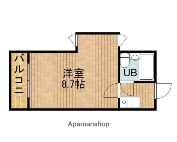 YZCLUB(1K/2階)の間取り写真