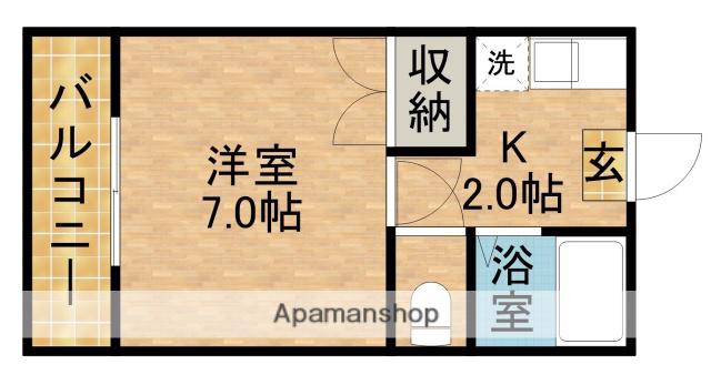 コーポ千寿(1K/2階)の間取り写真