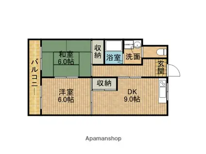 シティコーポ焼津駅北(2DK/1階)の間取り写真