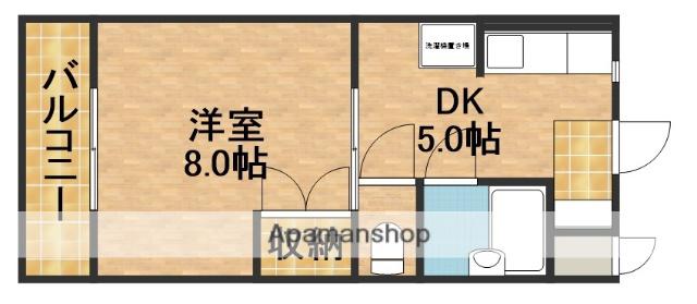 アークヒルズ(1DK/1階)の間取り写真