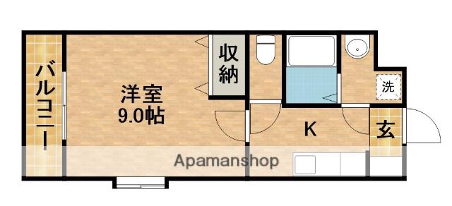 CYNTHIA山下(1K/5階)の間取り写真