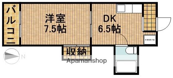 グリーンハイツオオバ(1DK/3階)の間取り写真