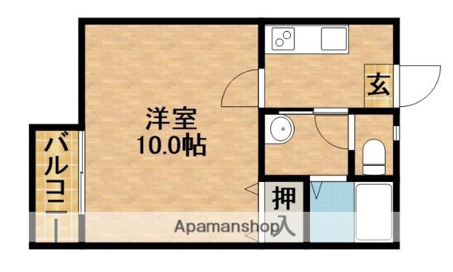 サンステージ(1K/1階)の間取り写真