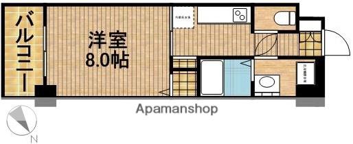 アップル第7 マンション(1K/6階)の間取り写真