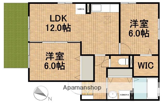 セジュールプレリー(2LDK/1階)の間取り写真