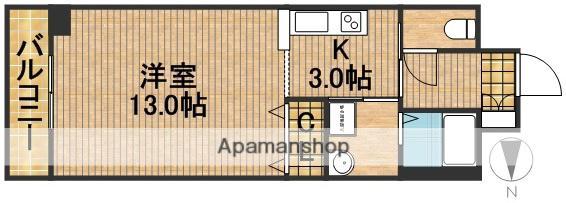 ROYAL ITAYA(1K/2階)の間取り写真
