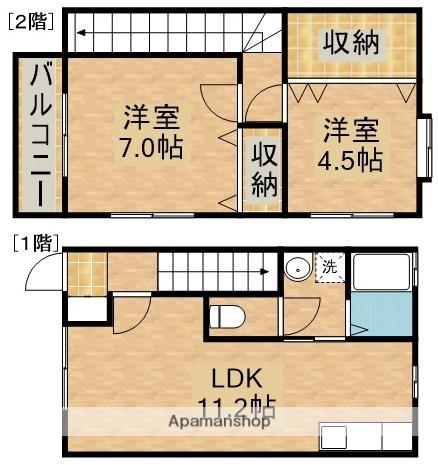 エトワール(2LDK)の間取り写真