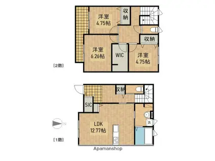 EAST WOOD(3LDK)の間取り写真