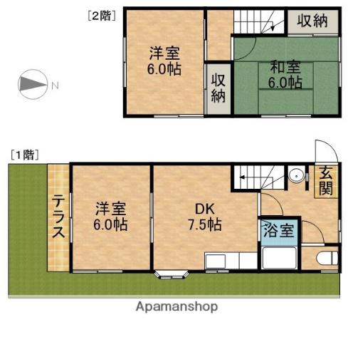 めぞんどぴゅあⅡ(3DK)の間取り写真