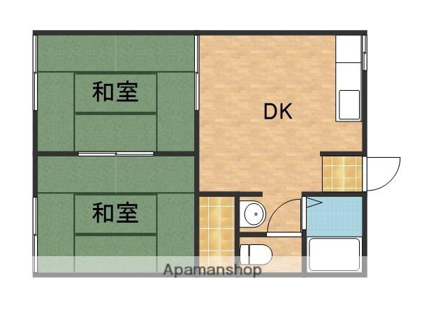 サングリア小笠 B(2DK/2階)の間取り写真