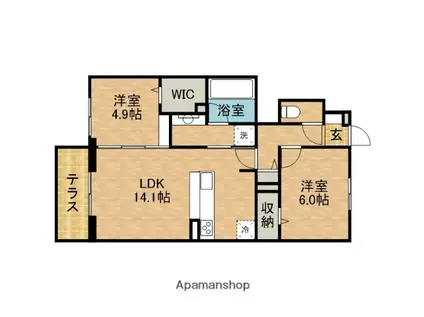 LEMONNIE(2LDK/1階)の間取り写真
