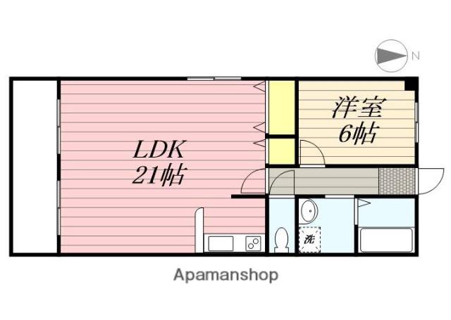 リアライズ山下町(1LDK/8階)の間取り写真