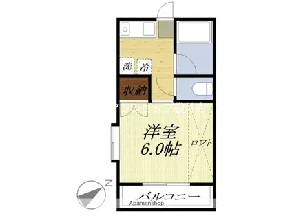 パールアイ豊沢(1K/1階)の間取り写真