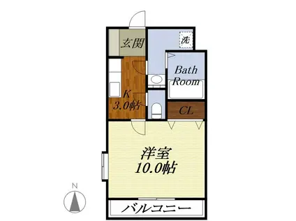 ユートピア マツバラ(1K/2階)の間取り写真