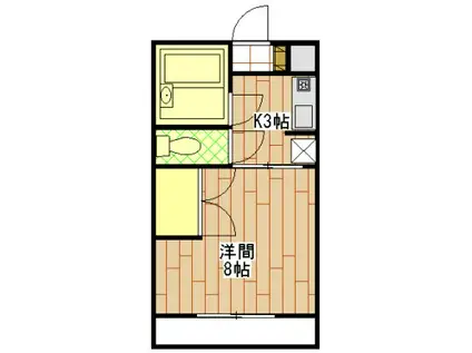 エステートエンゼル(1K/1階)の間取り写真