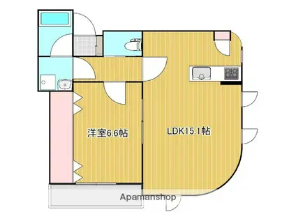 レフィーズ(1LDK/2階)の間取り写真
