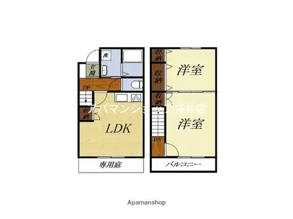 フロンティア磐田(2LDK)の間取り写真