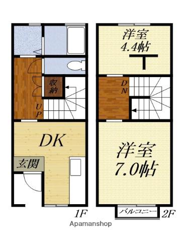 ハイツ真澄II(1SDK)の間取り写真