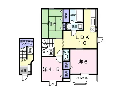 フルール・ド・スリジェ A(3LDK/2階)の間取り写真