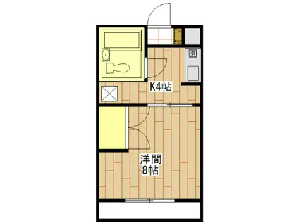 エステートエンゼル(1K/3階)の間取り写真