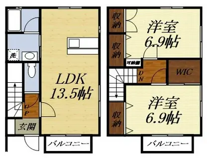 STAGEA RESIDENCE(2LDK)の間取り写真