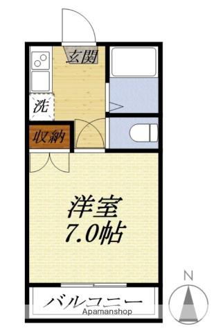 コーポ千寿(1K/2階)の間取り写真