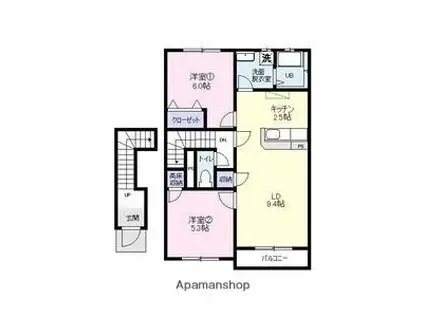 NEW廣本(2LDK/2階)の間取り写真