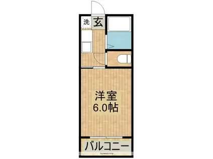 SAMURAI・8(1K/1階)の間取り写真