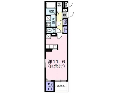 プチ・アンジュ(ワンルーム/4階)の間取り写真