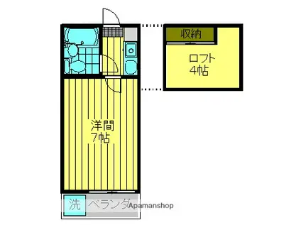 リージェント高松(ワンルーム/2階)の間取り写真