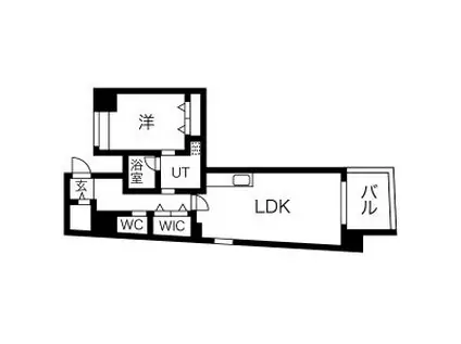 N APARTMENT(1LDK/8階)の間取り写真