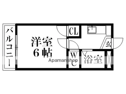 富士レイホービル第二(1K/2階)の間取り写真