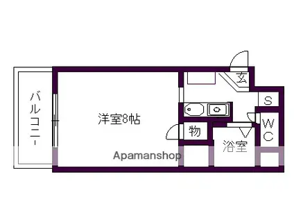 シャルマン千種(1K/3階)の間取り写真
