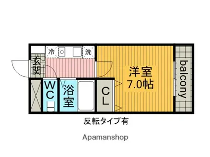 グリーンヒルズ千種(1K/5階)の間取り写真