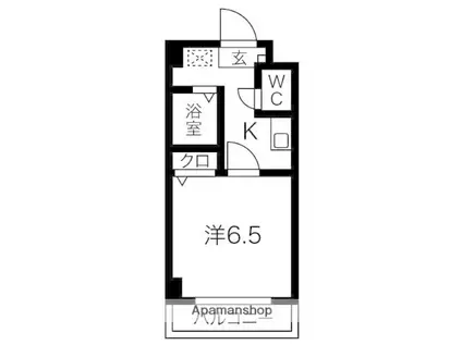 万宝マンション(1K/4階)の間取り写真