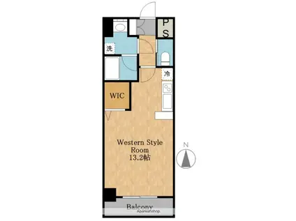 アヴニール白壁(ワンルーム/4階)の間取り写真