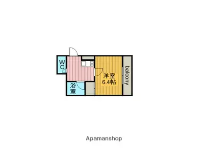 ベネッセ高見(1K/2階)の間取り写真