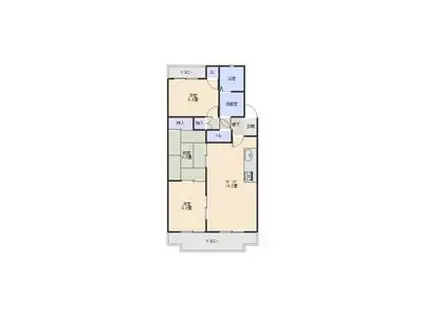 グランドメゾン菊坂(3LDK/1階)の間取り写真