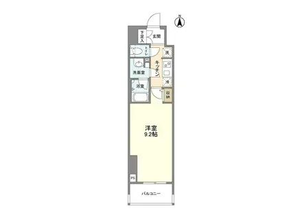 エルスタンザ徳川(1K/14階)の間取り写真