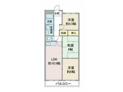 グランシャリオ(3LDK/2階)の間取り写真