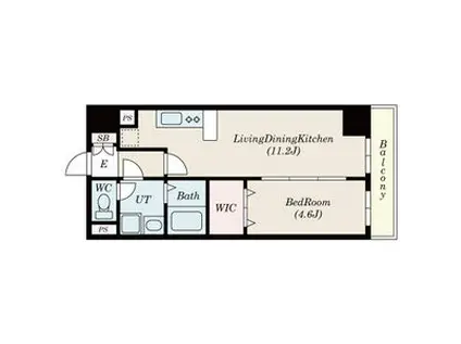 フォレシティ新栄(1LDK/6階)の間取り写真