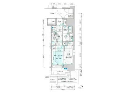 プレサンス レイズ 千種今池(1DK/4階)の間取り写真