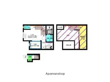 AX港楽(1LDK/2階)の間取り写真