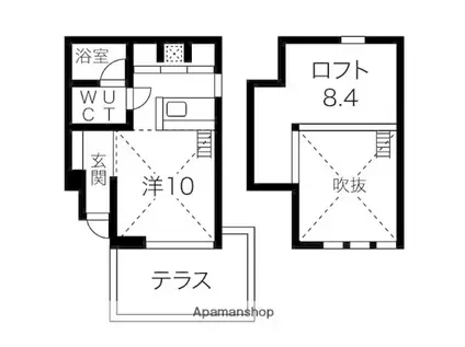 コレクション本郷(ワンルーム/1階)の間取り写真