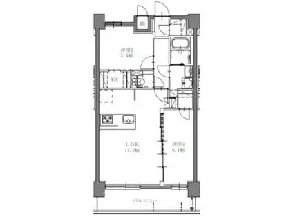 SーRESIDENCE上社AUREATE 12月契(2LDK/4階)の間取り写真