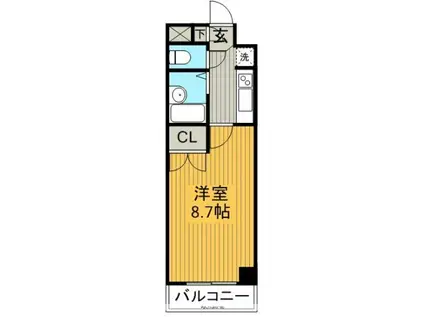 シティライフ本郷北(1K/3階)の間取り写真