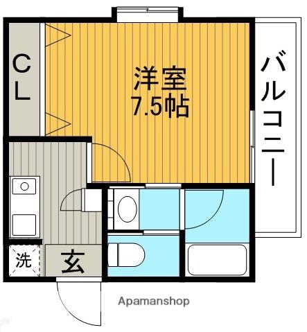 フジスター本郷マンション(1K/1階)の間取り写真