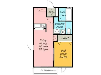 アルテミュール(1LDK/3階)の間取り写真