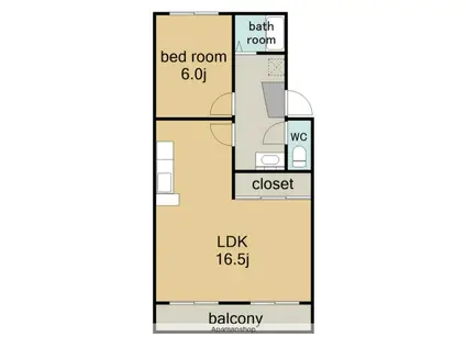 ピアネーズ上社(1LDK/3階)の間取り写真