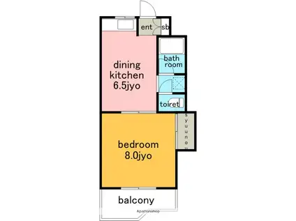 エクセレンス名東(1DK/3階)の間取り写真